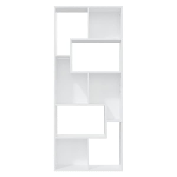 vidaXL bogreol 67x24x161 cm konstrueret træ hvid - Bogskabe & reoler
