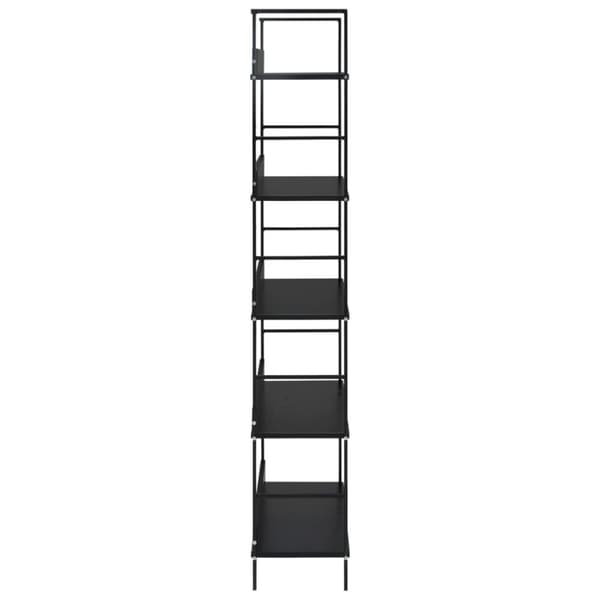 vidaXL bogreol med 5 hylder 60x27,6x158,5 cm konstrueret træ sort - Bogskabe & reoler