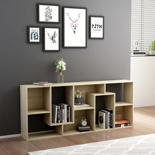 vidaXL bogreol 67x24x161 cm konstrueret træ sonoma-eg - Bogskabe & reoler