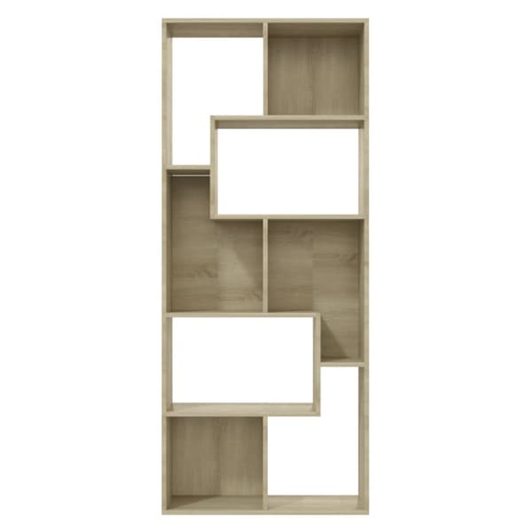 vidaXL bogreol 67x24x161 cm konstrueret træ sonoma-eg - Bogskabe & reoler