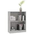 Pikkukuva 4 / 7: vidaXL Kirjahylly betoninharmaa 60x24x76 cm tekninen puu -  Kirjahyllyt