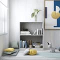 Pikkukuva 1 / 7: vidaXL Kirjahylly betoninharmaa 60x24x76 cm tekninen puu -  Kirjahyllyt