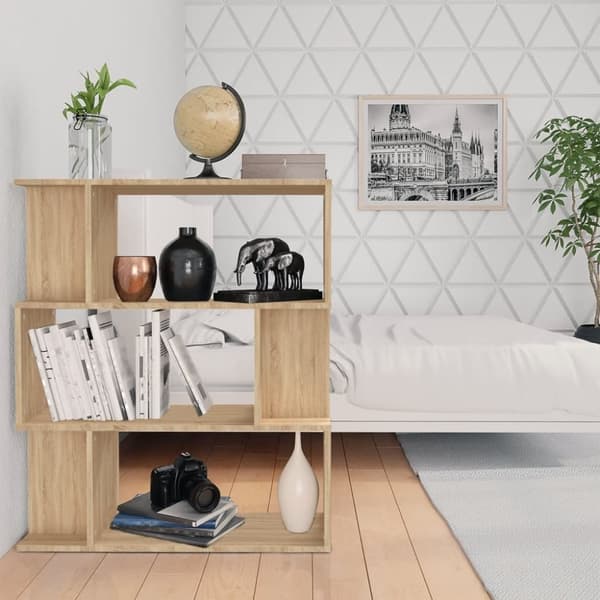 vidaXL Kirjahylly/tilanjakaja Sonoma tammi 80x24x96 cm tekninen puu -  Kirjahyllyt