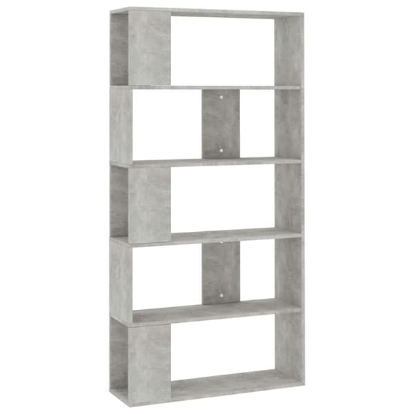 vidaXL bogreol/rumdeler 80x24x159 cm konstrueret træ betongrå -  Bogskabe & reoler