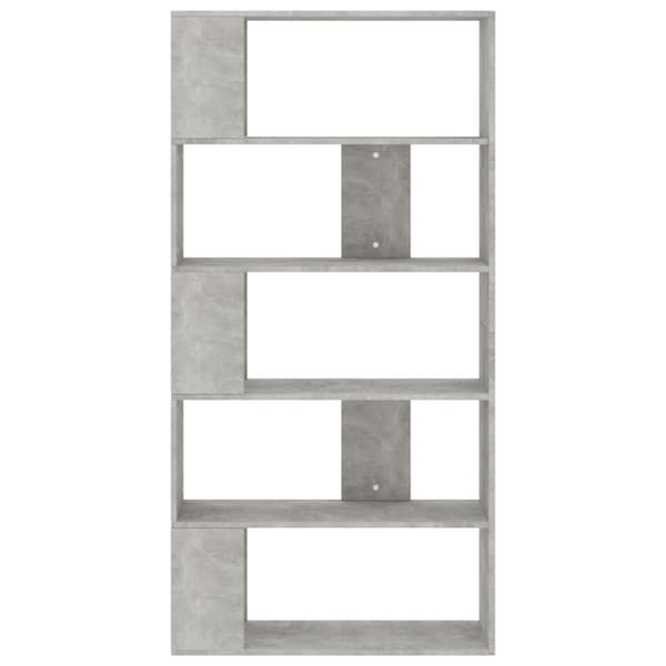 vidaXL bogreol/rumdeler 80x24x159 cm konstrueret træ betongrå -  Bogskabe & reoler