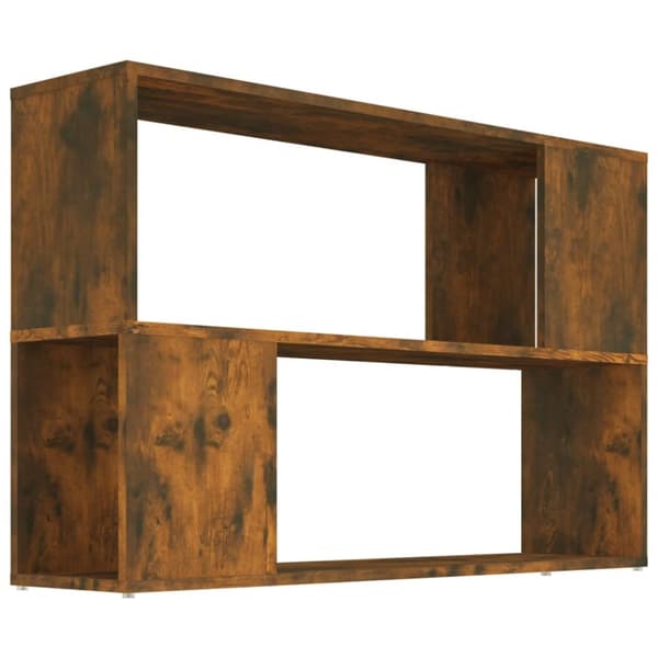 vidaXL bogreol 100x24x63 cm konstrueret træ røget egetræsfarve - Bogskabe & reoler