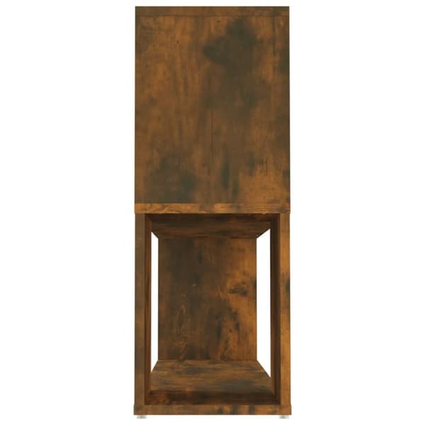 vidaXL bogreol 100x24x63 cm konstrueret træ røget egetræsfarve - Bogskabe & reoler