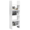 Miniatyrbillede 6 af 8: vidaXL bogreol 60x35x180 cm konstrueret træ hvid -  Bogskabe & reoler