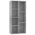 Pikkukuva 3 / 8: vidaXL Kirjahylly betoninharmaa 50x25x106 cm tekninen puu -  Kirjahyllyt