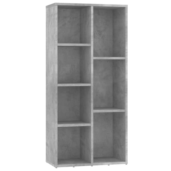 vidaXL Kirjahylly betoninharmaa 50x25x106 cm tekninen puu -  Kirjahyllyt