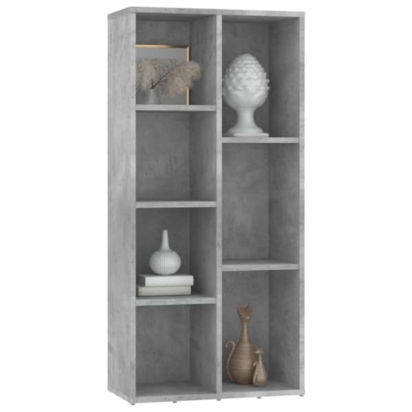 vidaXL Kirjahylly betoninharmaa 50x25x106 cm tekninen puu -  Kirjahyllyt