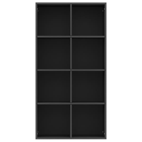 vidaXL bogreol/skænk 66x30x130 cm konstrueret træ sort -  Bogskabe & reoler