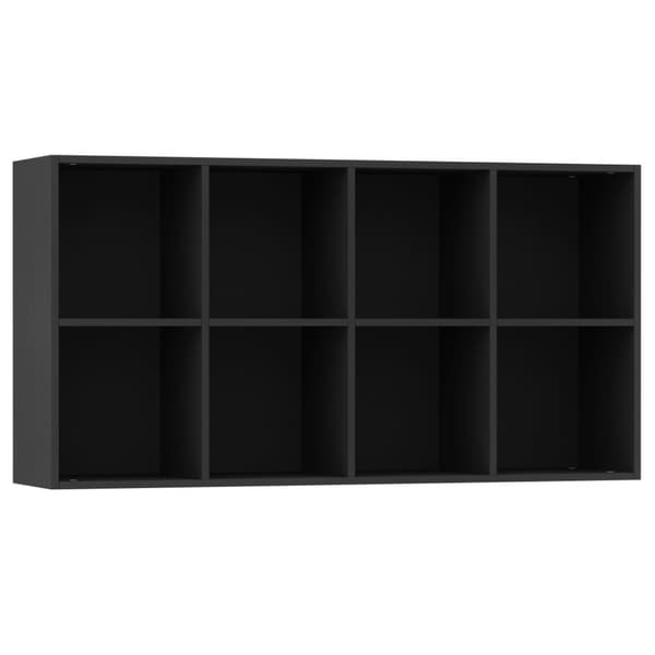 vidaXL bogreol/skænk 66x30x130 cm konstrueret træ sort -  Bogskabe & reoler