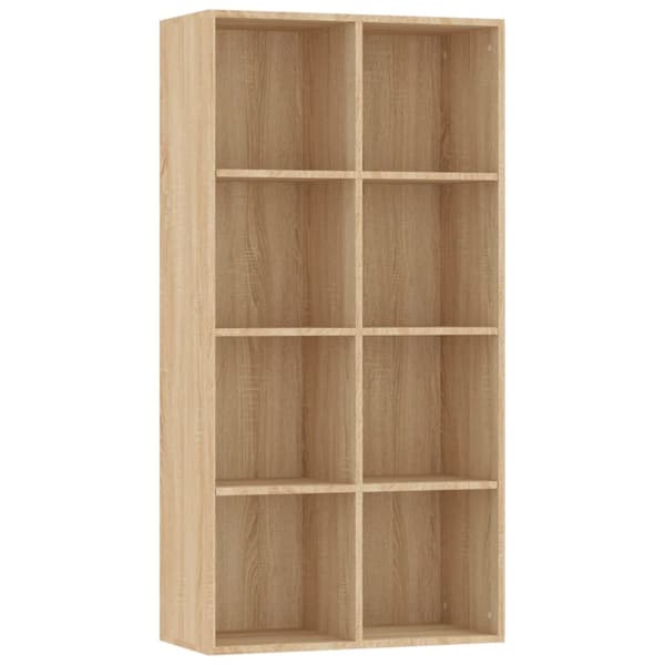 vidaXL bogreol/skænk 66x30x130 cm konstrueret træ sonoma-eg -  Bogskabe & reoler