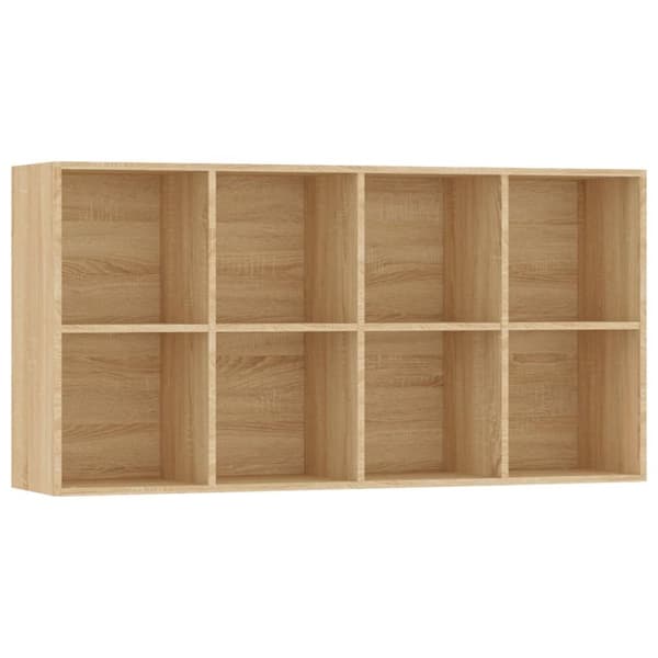 vidaXL bogreol/skænk 66x30x130 cm konstrueret træ sonoma-eg -  Bogskabe & reoler
