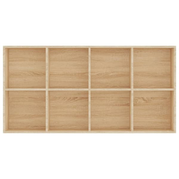 vidaXL bogreol/skænk 66x30x130 cm konstrueret træ sonoma-eg -  Bogskabe & reoler