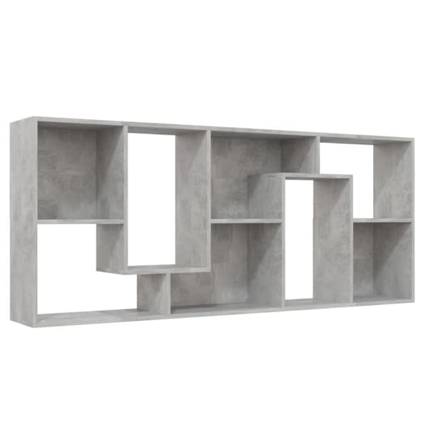 vidaXL bogreol 67x24x161 cm konstrueret træ betongrå -  Bogskabe & reoler