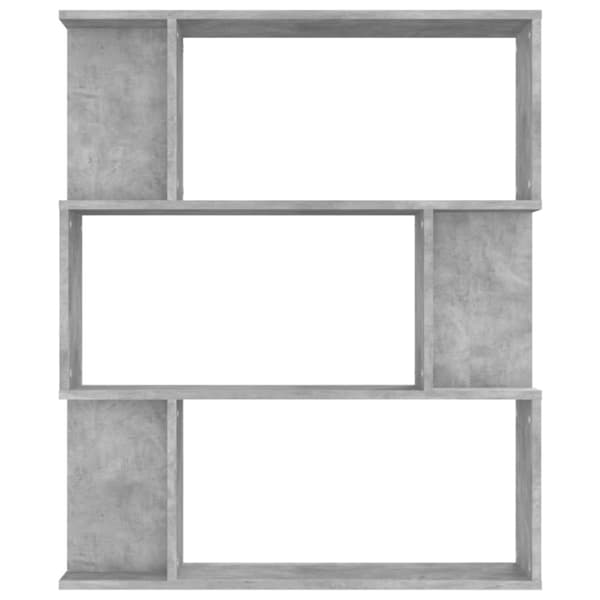 vidaXL bogreol/rumdeler 80x24x96 cm konstrueret træ betongrå -  Bogskabe & reoler