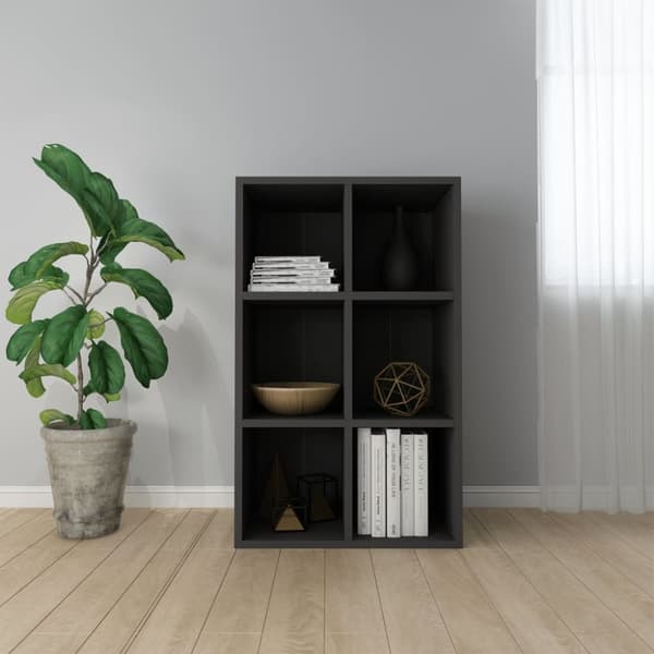 vidaXL Kirjahylly/senkki musta 66x30x98 cm lastulevy -  Kirjahyllyt