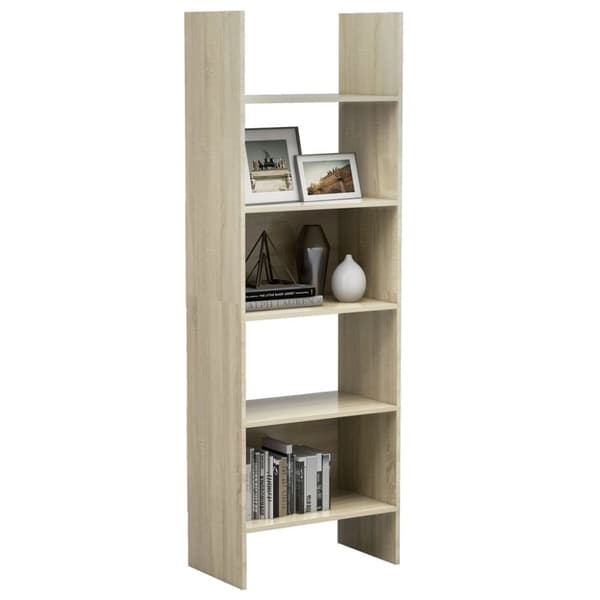vidaXL bogreol 60x35x180 cm konstrueret træ sonoma-eg -  Bogskabe & reoler