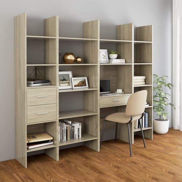 vidaXL bogreol 60x35x180 cm konstrueret træ sonoma-eg -  Bogskabe & reoler