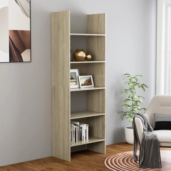vidaXL bogreol 60x35x180 cm konstrueret træ sonoma-eg -  Bogskabe & reoler