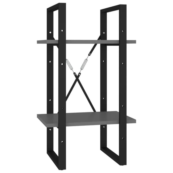 vidaXL bogreol 5 hylder 40x30x175 cm konstrueret træ grå -  Bogskabe & reoler