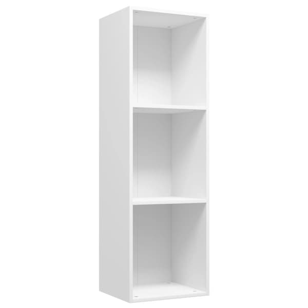 vidaXL bogreol/tv-bord 36x30x114 cm konstrueret træ hvid -  Bogskabe & reoler