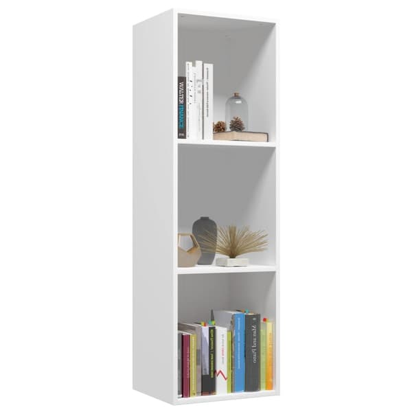 vidaXL bogreol/tv-bord 36x30x114 cm konstrueret træ hvid -  Bogskabe & reoler