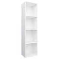 Miniatyrbillede 3 af 11: vidaXL bogreol/tv-bord 36x30x143 cm konstrueret træ hvid -  Bogskabe & reoler
