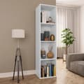 Miniatyrbillede 1 af 11: vidaXL bogreol/tv-bord 36x30x143 cm konstrueret træ hvid -  Bogskabe & reoler