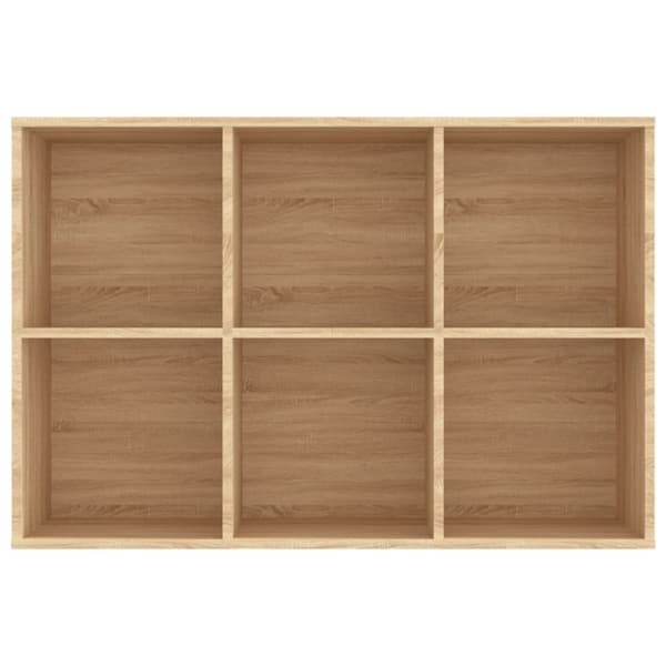 vidaXL bogreol/skænk 66x30x98 cm konstrueret træ sonoma-eg - Bogskabe & reoler