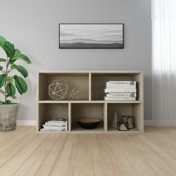 vidaXL bogskab/skænk sonoma-eg 50x25x80 cm spånplade -  Bogskabe & reoler