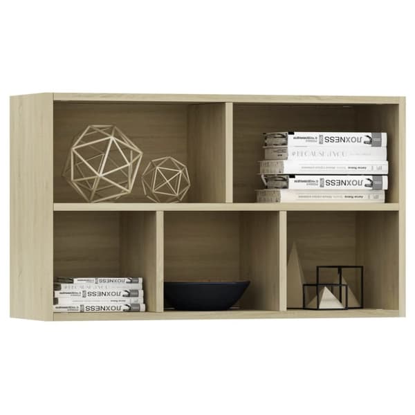 vidaXL bogskab/skænk sonoma-eg 50x25x80 cm spånplade -  Bogskabe & reoler
