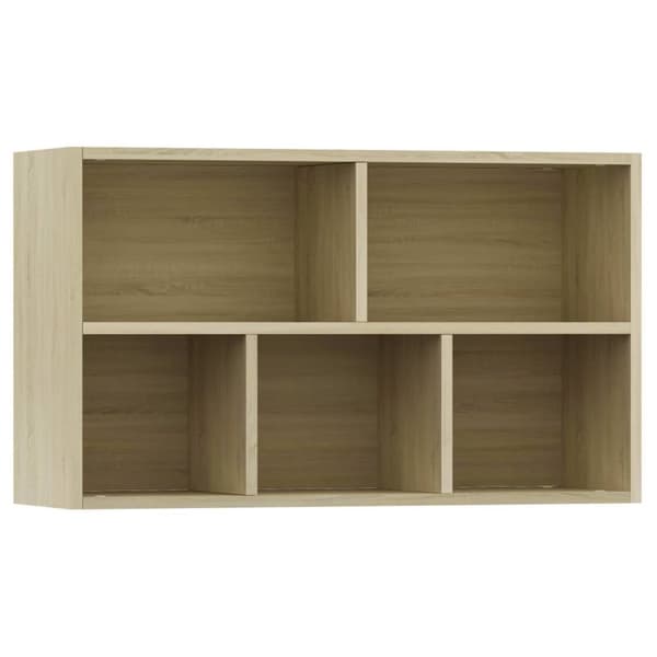 vidaXL bogskab/skænk sonoma-eg 50x25x80 cm spånplade -  Bogskabe & reoler
