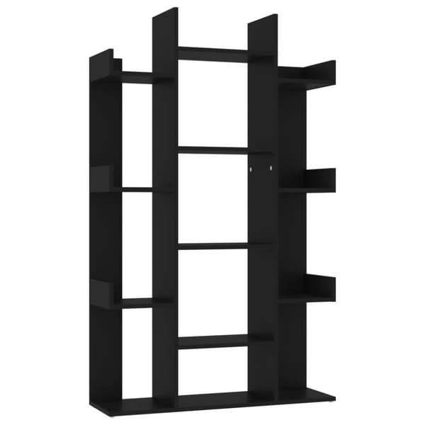 vidaXL Bokhylla svart 86x25,5x140 cm konstruerat trä -  Bokhyllor & fristående hyllor