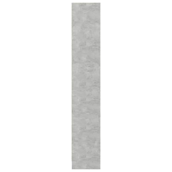 vidaXL bogreol med 4 hylder 40x24x142 cm konstrueret træ betongrå - Bogskabe & reoler