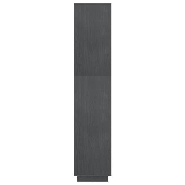 vidaXL Kirjahylly/tilanjakaja harmaa 60x35x167 cm täysi mänty -  Kirjahyllyt