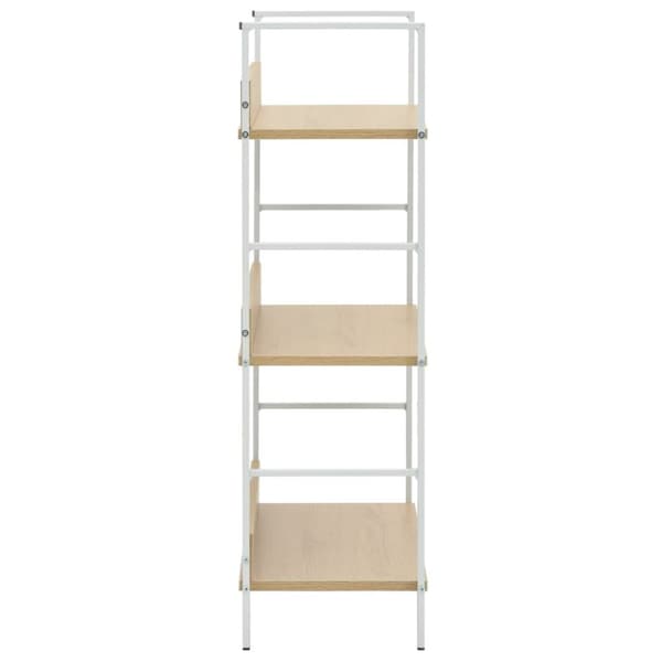 vidaXL bogreol 60x27,6x90,5 cm 3 hylder konstrueret træ egetræsfarve - Bogskabe & reoler