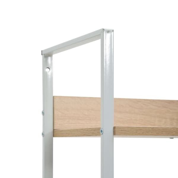 vidaXL bogreol 60x27,6x90,5 cm 3 hylder konstrueret træ egetræsfarve - Bogskabe & reoler