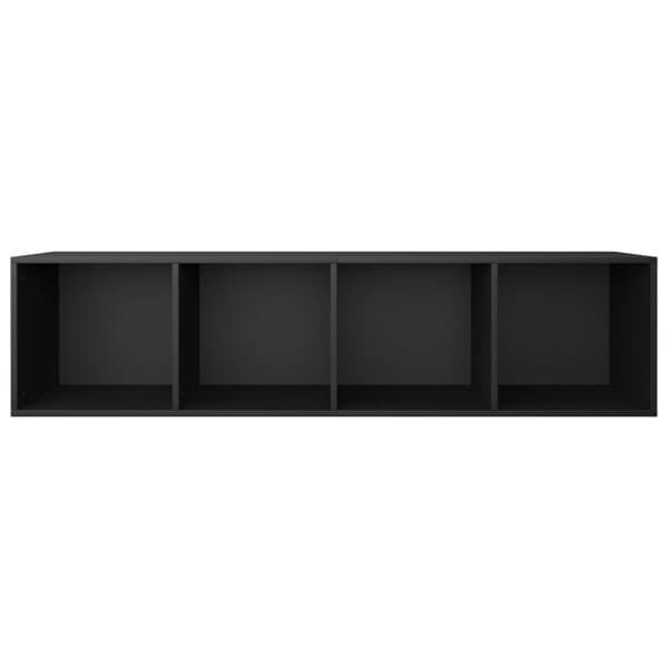 vidaXL bogreol/tv-bord 36x30x143 cm konstrueret træ sort -  Bogskabe & reoler