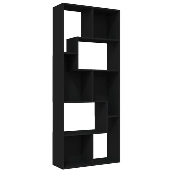vidaXL Kirjahylly musta 67x24x161 cm tekninen puu -  Kirjahyllyt