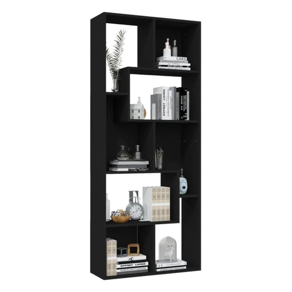 vidaXL Kirjahylly musta 67x24x161 cm tekninen puu -  Kirjahyllyt