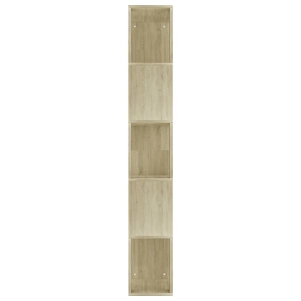 vidaXL Kirjahylly/tilanjakaja Sonoma tammi 45x24x159 cm tekninen puu - Kirjahyllyt