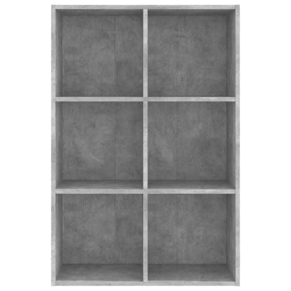 vidaXL bogreol/skænk 66x30x98 cm konstrueret træ betongrå -  Bogskabe & reoler