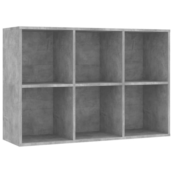 vidaXL bogreol/skænk 66x30x98 cm konstrueret træ betongrå -  Bogskabe & reoler