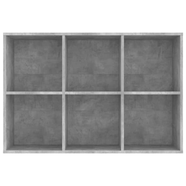 vidaXL bogreol/skænk 66x30x98 cm konstrueret træ betongrå -  Bogskabe & reoler