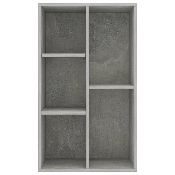 vidaXL bogskab/skænk 50x25x80 cm spånplade betongrå - Bogskabe & reoler