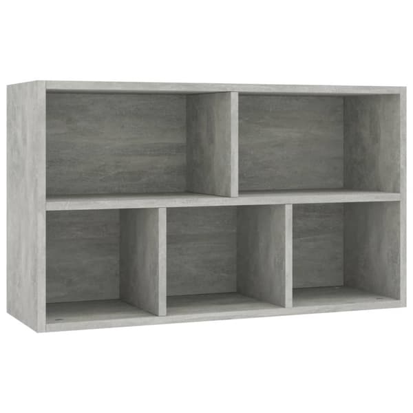vidaXL bogskab/skænk 50x25x80 cm spånplade betongrå -  Bogskabe & reoler