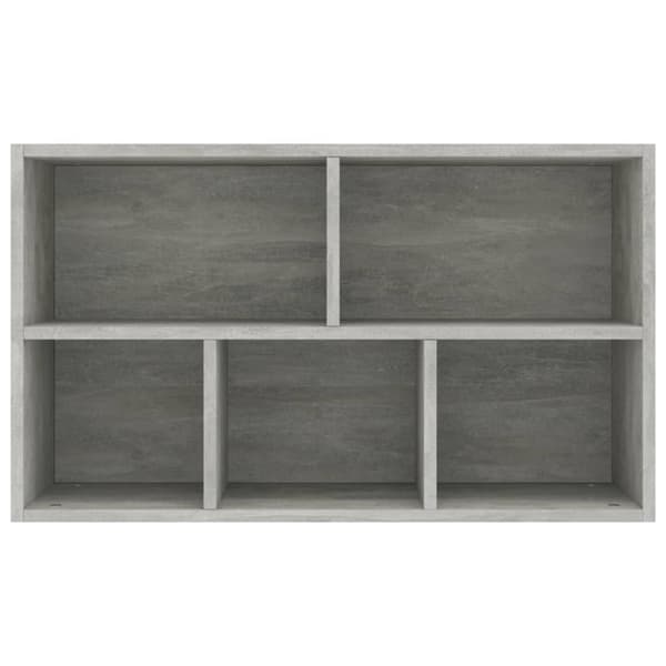 vidaXL bogskab/skænk 50x25x80 cm spånplade betongrå - Bogskabe & reoler